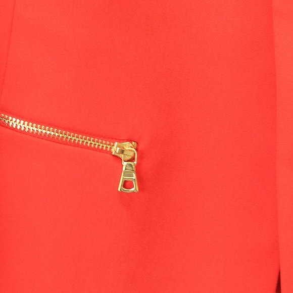 Anne Klein Stretch Zipper Pocket Open Front Jacket - Picture 4 of 4